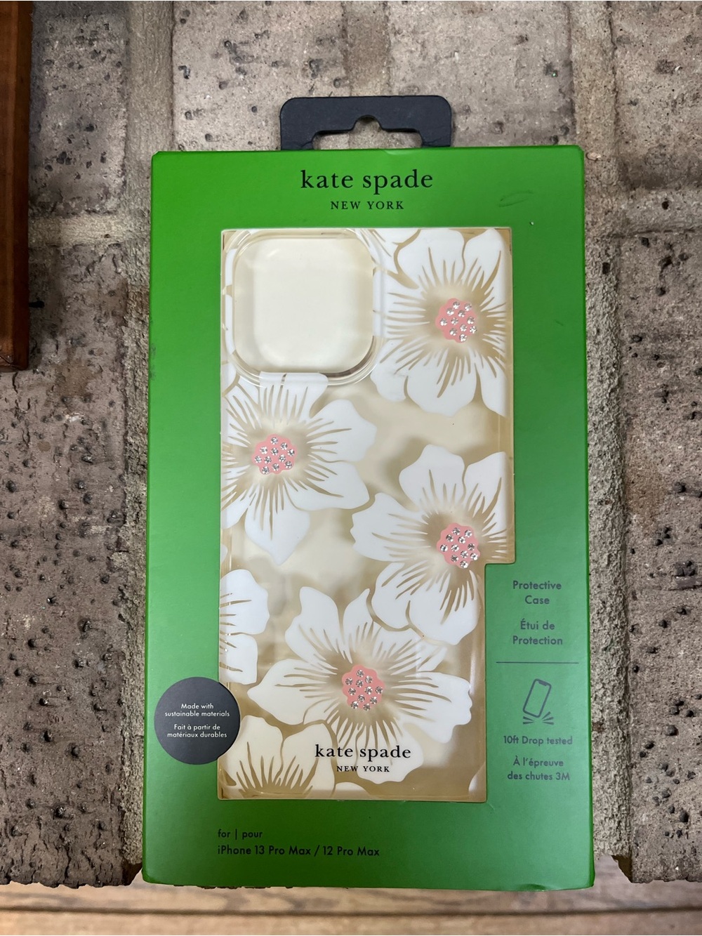 Kate Spade New York iPhone 13 Pro Max case Floral White & Pink - Picture 3 of 3